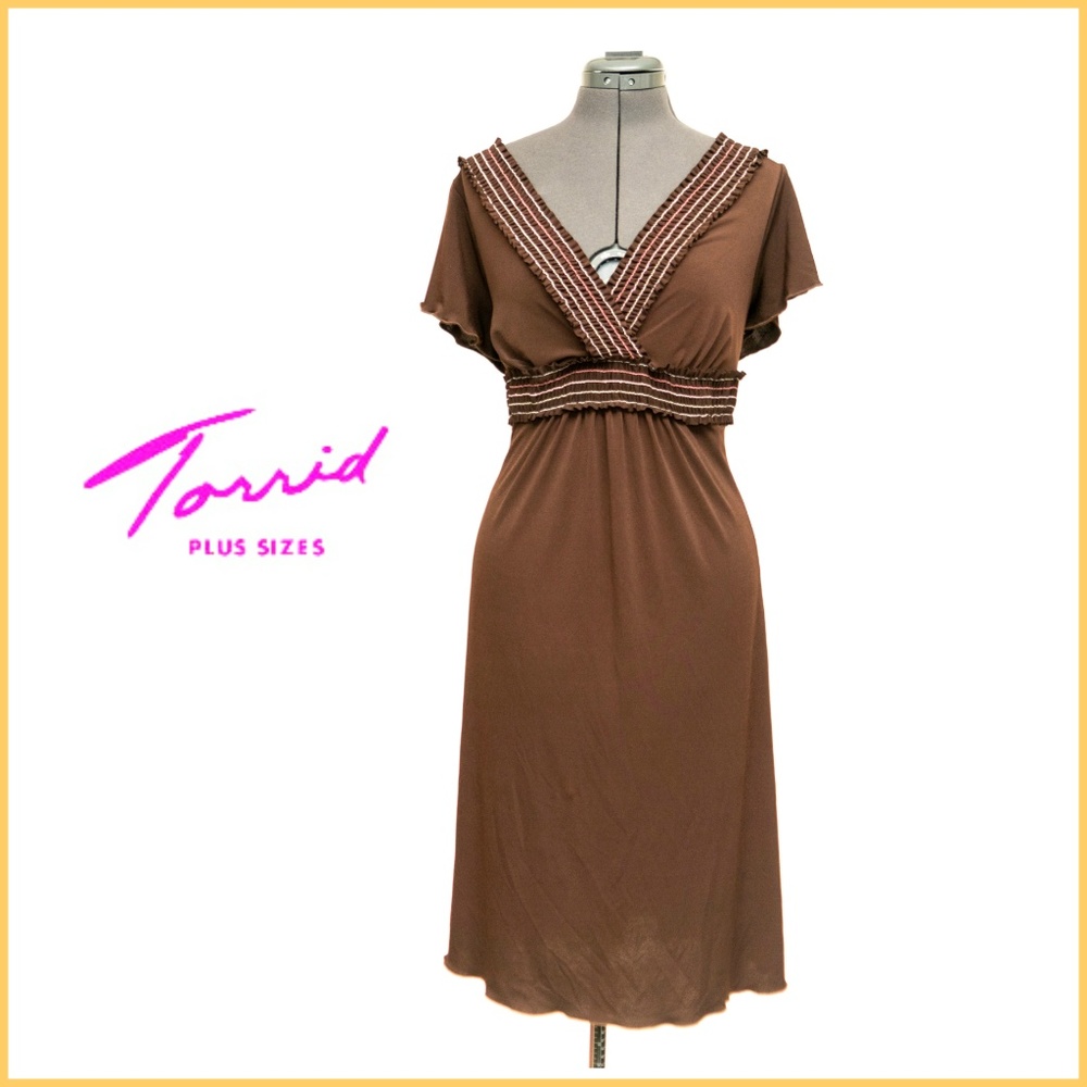 # Torrid Bell Sleeves Plus Size Dress Sz 1x